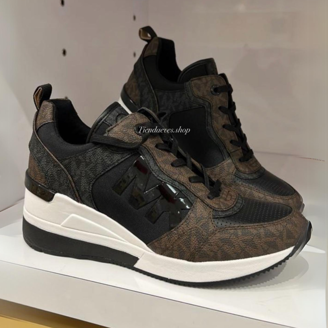 ZAPATILLAS MICHAEL KORS MODELO CRISTA TRAINER TECH CANVAS