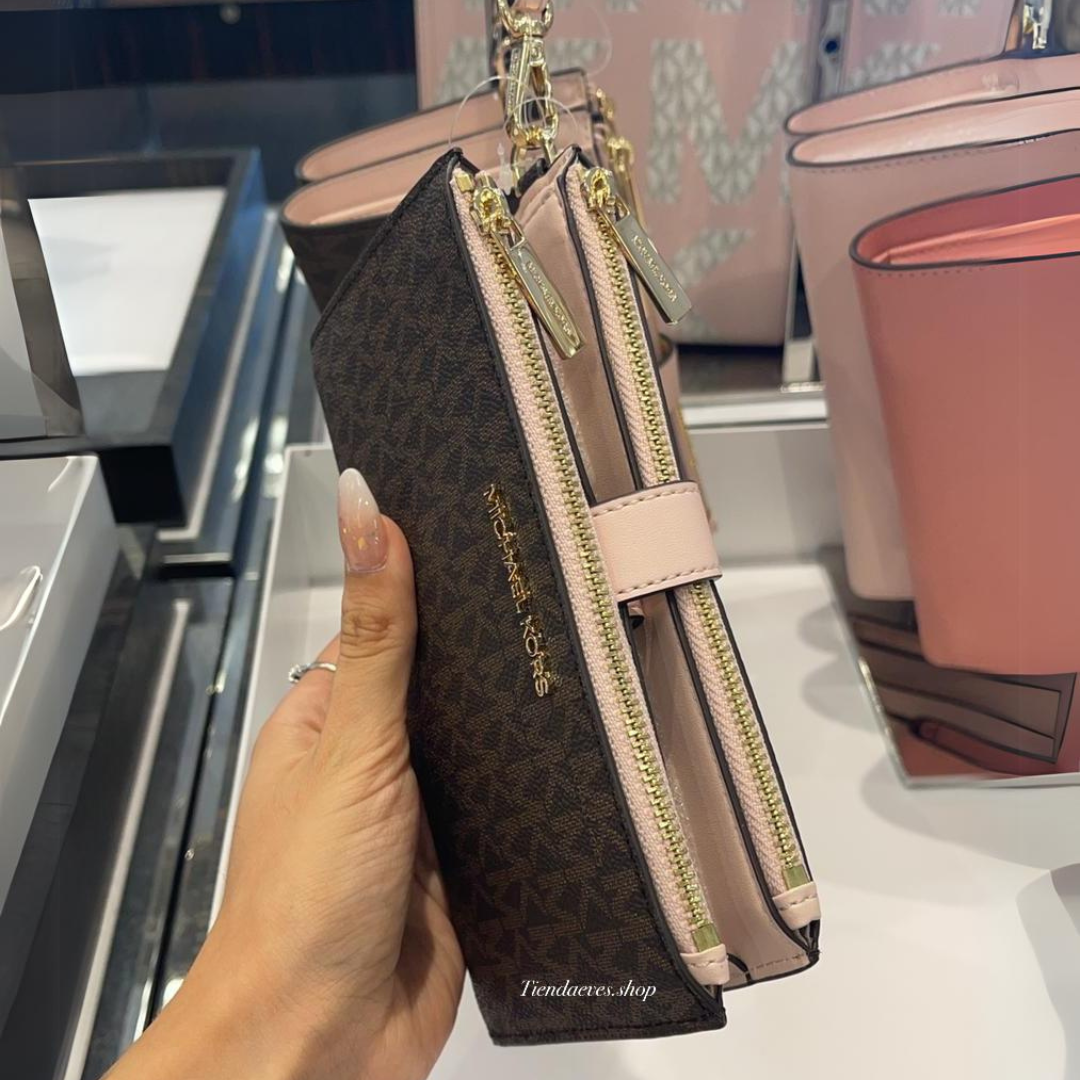 BILLETERA MICHAEL KORS JET SET TRAVEL DOUBLE ZIP