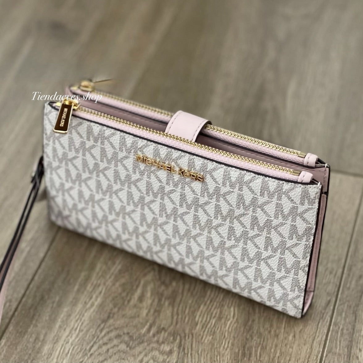 BILLETERA MICHAEL KORS JET SET TRAVEL DOUBLE ZIP