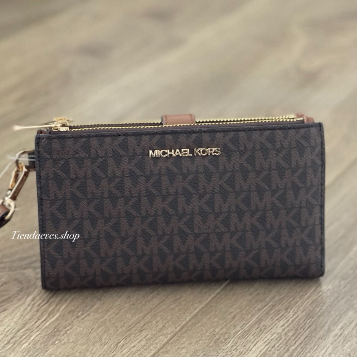 BILLETERA MICHAEL KORS JET SET TRAVEL DOUBLE ZIP
