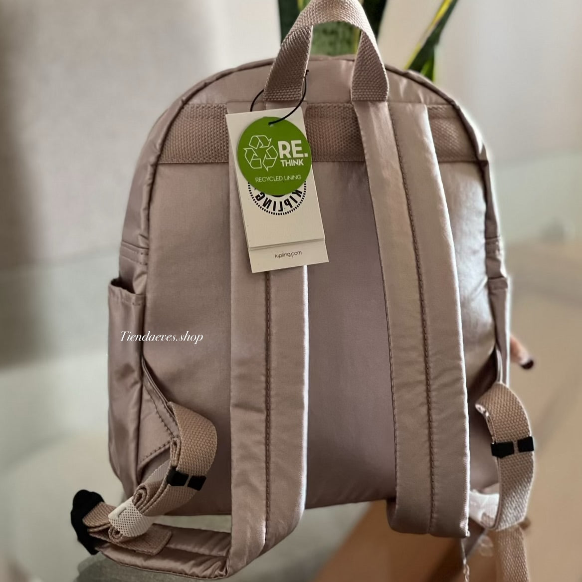 MOCHILA KIPLING MODELO MATTA UP QUARTZ METALLIC