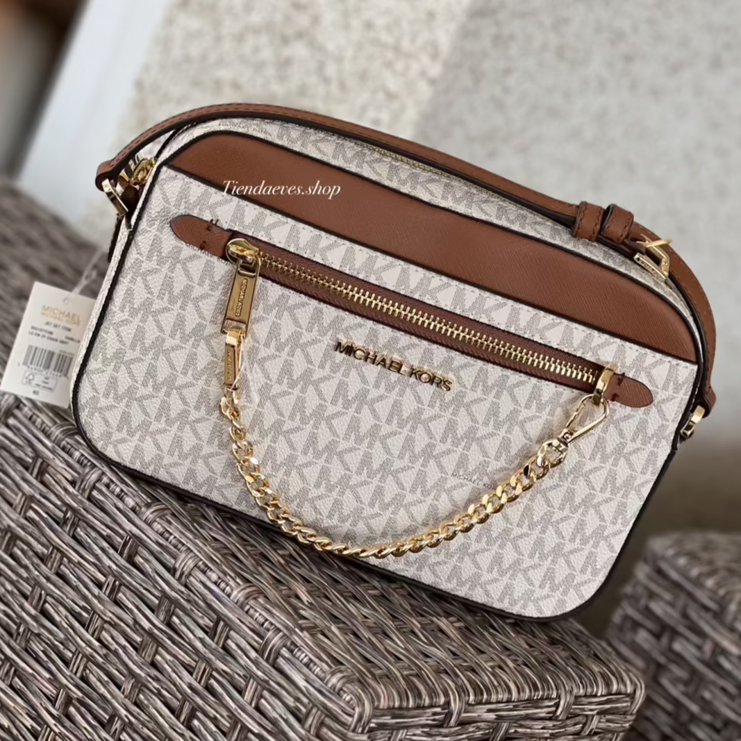 Michael Kors Jet store Set L Xbody Bag Vanilla