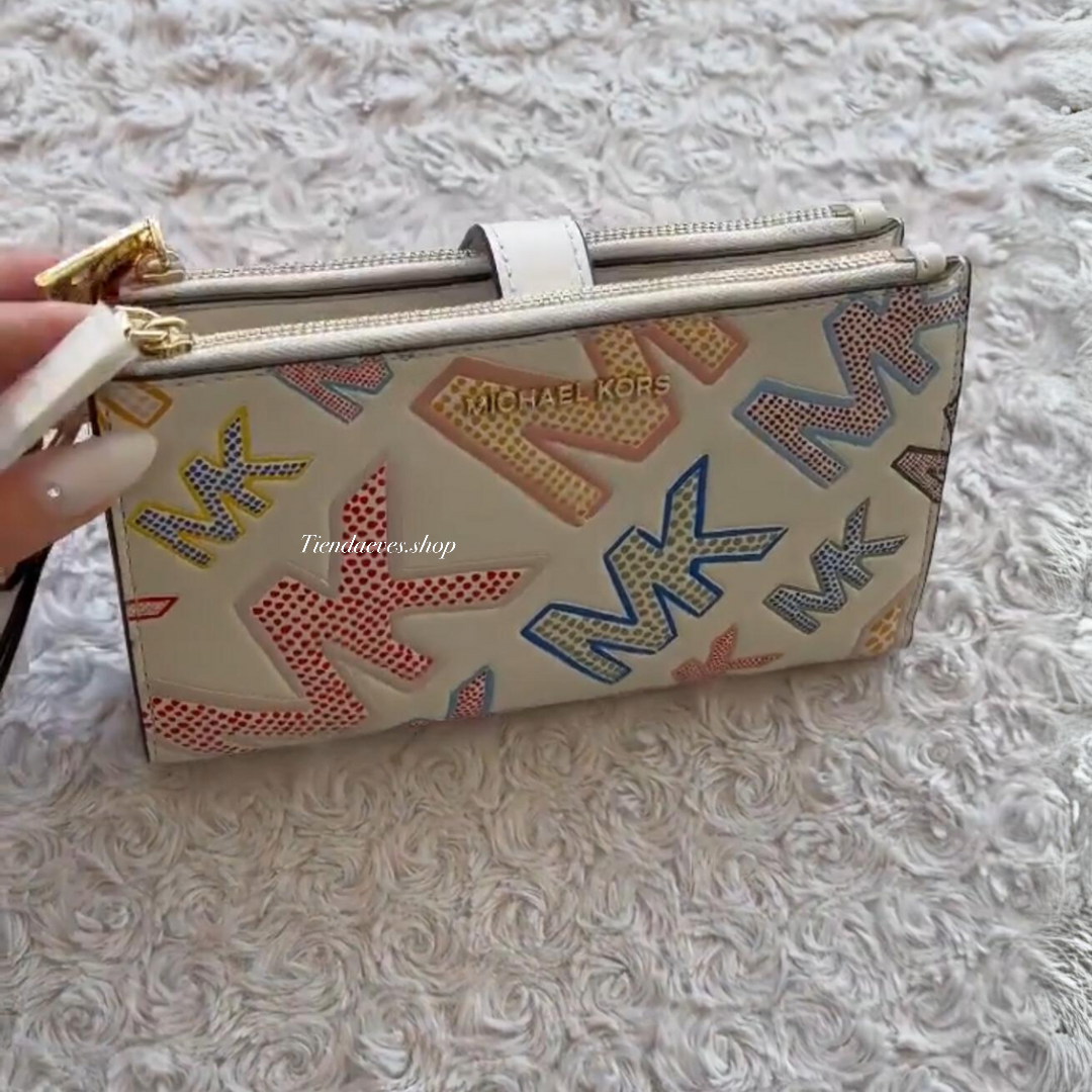 BILLETERA MICHAEL KORS JET SET TRAVEL DOUBLE ZIP