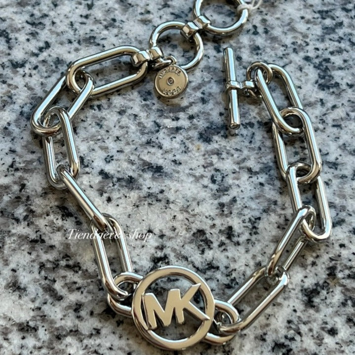PULSERA MICHAEL KORS ESLABONES PLATEADO