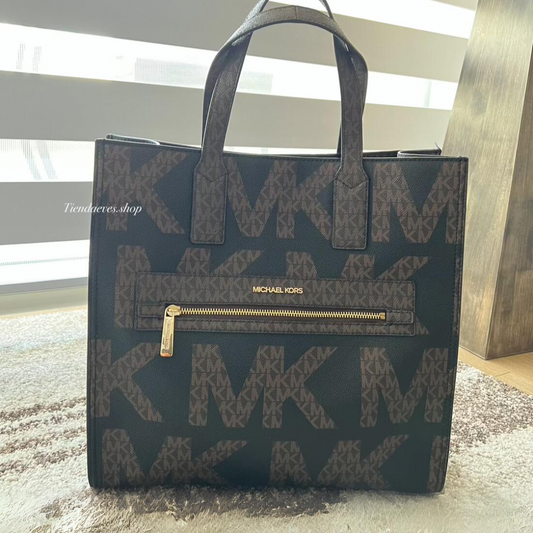 TOTE MICHAEL KORS KENLY LARGE BLACK LOGO