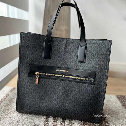 TOTE MICHAEL KORS KENLY LARGE BLACK LOGO