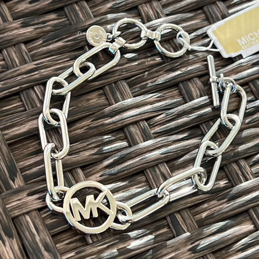 PULSERA MICHAEL KORS ESLABONES PLATEADO