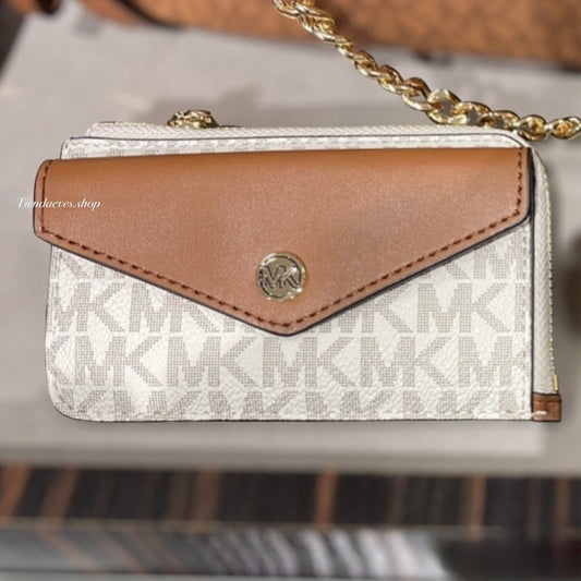 BILLETERA MICHAEL KORS LOGO VAINILLA