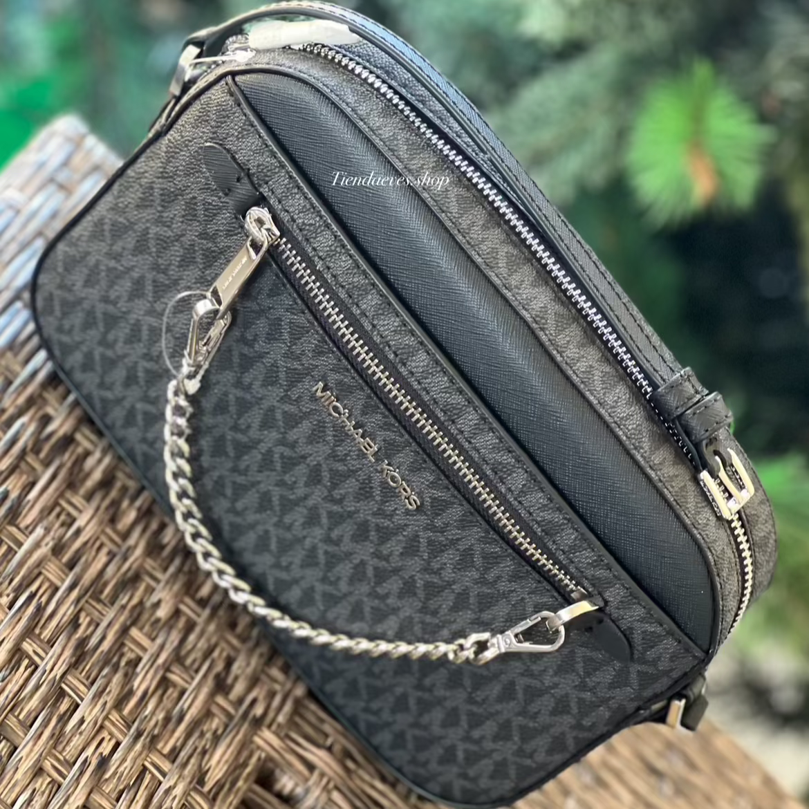 CROSSBODY MICHAEL KORS MODELO JET SET CHAIN BLACK